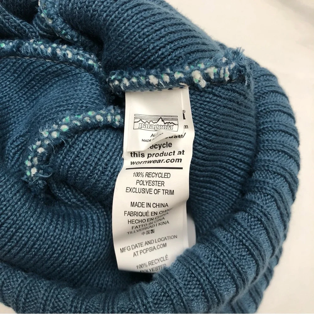 Patagonia Kid's Powder Town Ridge Rise Knit 'Fresh Teal' Beanie 66061-FA22 OS